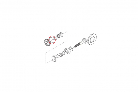 O-ring buldoexcavator Komatsu-CARRARO [1]