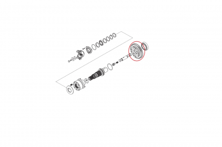 Gear for Volvo backhoe loader-CARRARO [1]