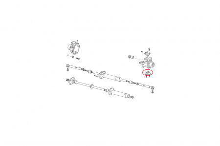 King pin for New Holland backhoe loader-CARRARO [1]