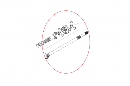 Double joint for Volvo backhoe loader-CARRARO [1]