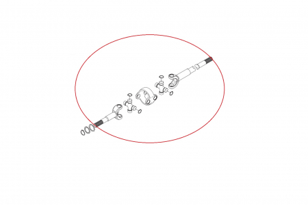 Double u-joint for New Holland backhoe loader-CARRARO [1]