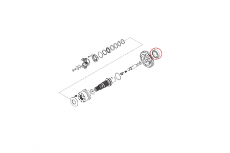 Bearing for Volvo backhoe loader-CARRARO [1]