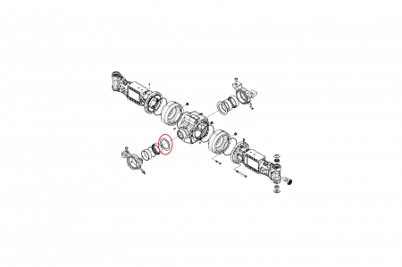 Thrust washer for Komatsu backhoe loader-CARRARO [1]