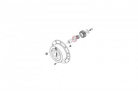 Washer for New Holland backhoe loader-CARRARO [1]