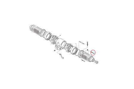 Bolt for Komatsu backhoe loader-CARRARO [1]