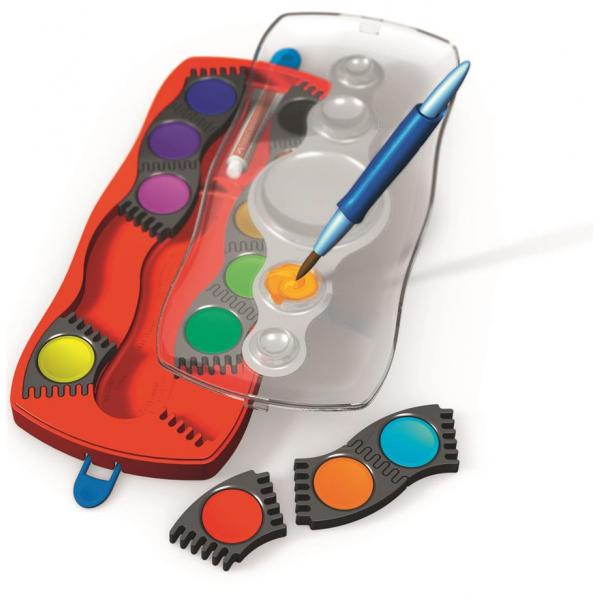 Acuarele 24 Culori Rosu Connector, Faber-Castell [2]