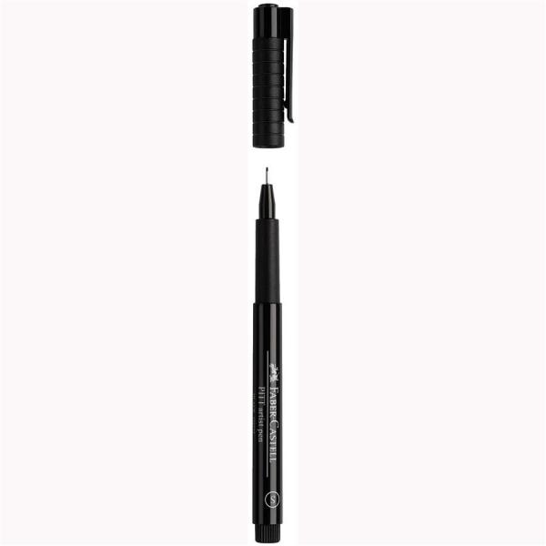 Pitt Artist Pen Negru 4 buc (S, F, M, B) etui plastic Faber-Castell [5]