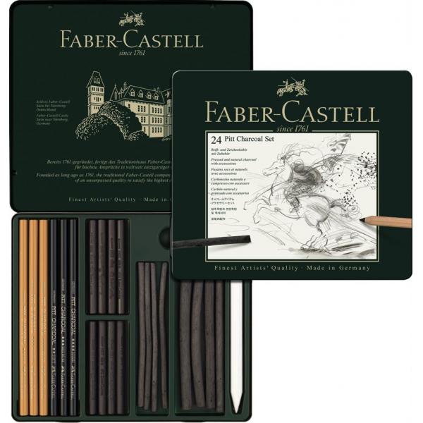 Set Pitt Monochrome Carbune 24 Buc Faber-Castell [1]