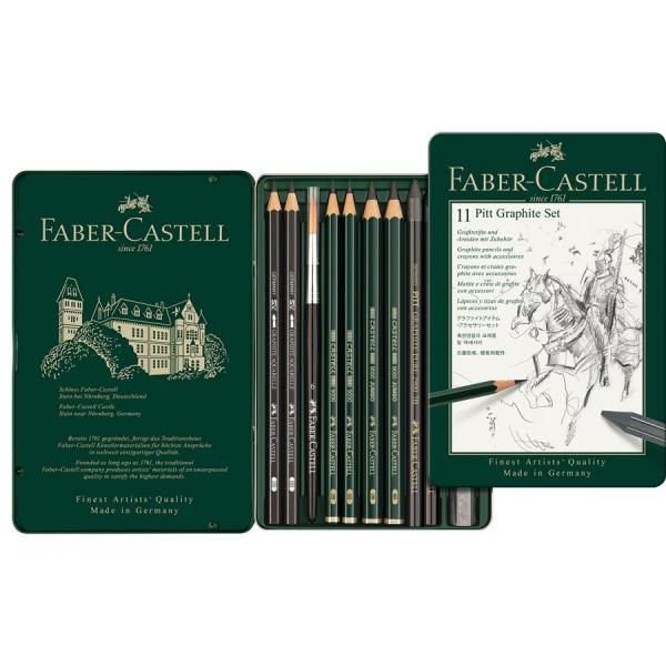 Set Pitt Monochrome Grafit 11 Buc Faber-Castell [2]
