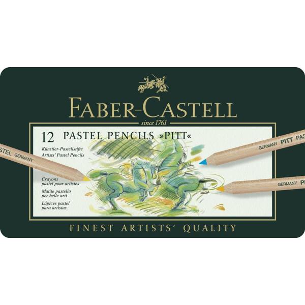 Creioane Pastel Pitt 12 Culori Faber-Castell [3]