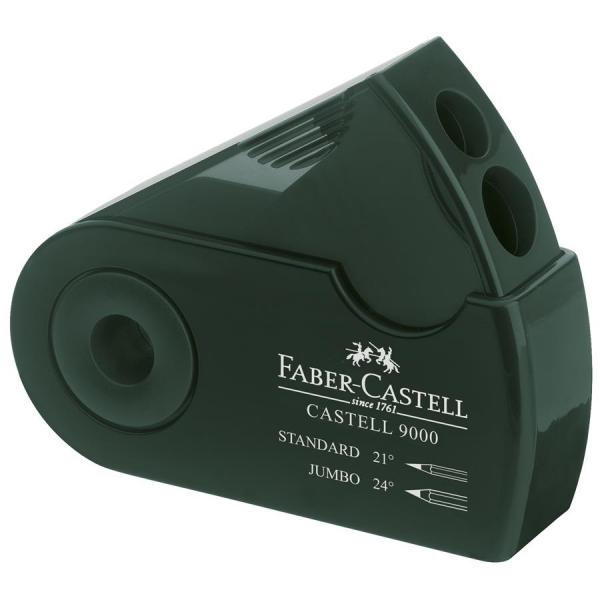 Ascutitoare Plastic Dubla Sleeve Verde Faber-Castell [2]