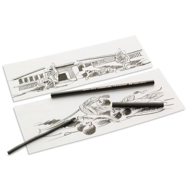 Carbune Presat Pitt Monochrome Faber-Castell (5 grade de duritate) [2]
