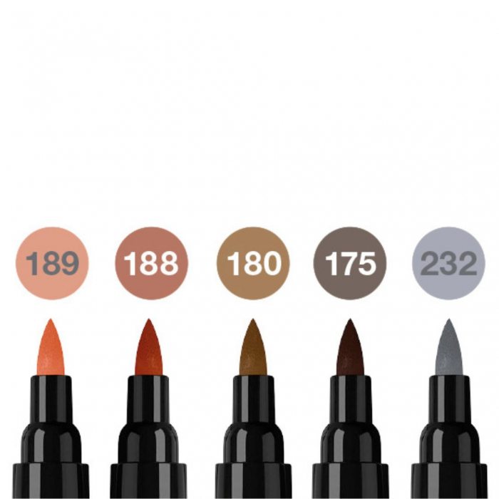 Pitt Artist Pen Dual Marker Portrait Set 5 culori, Faber-Castell [3]