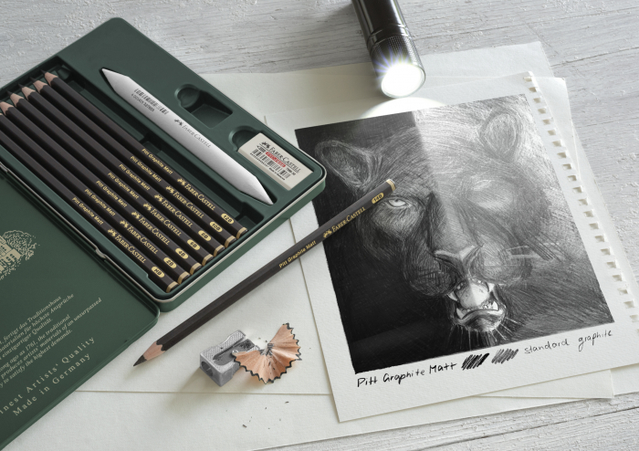 Set 11 Buc Creion Grafit Mat Pitt Faber-Castell [3]