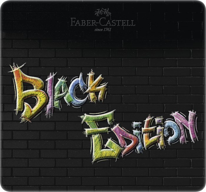 Creioane Colorate 24 Culori Black Edition Cutie Metal Faber-Castell [2]