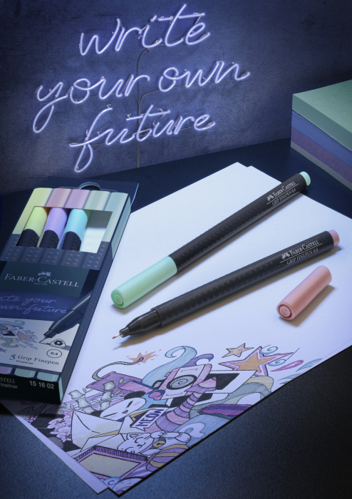 Set 5 Linere Pastel Grip Faber-Castell [2]