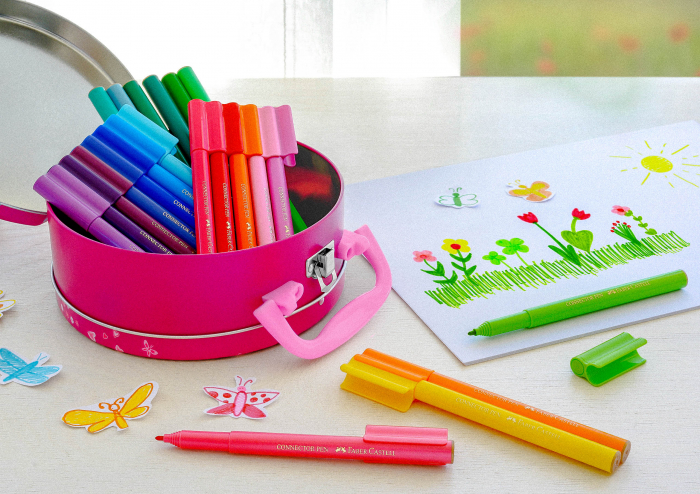 Carioca 33 culori Connector Geanta Faber-Castell [3]