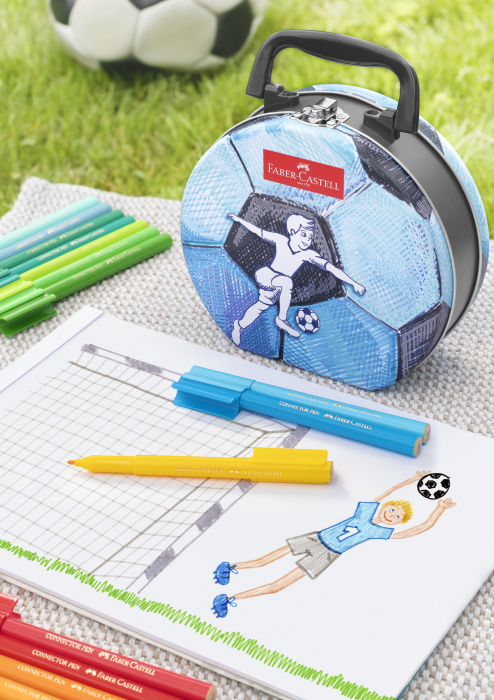 Carioci 33 Culori Fotbal Connector Faber-Castell [4]