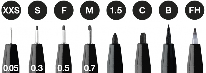 Pitt Artist Pen Set 8 Buc Negru 2022 Faber-Castell [3]