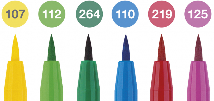 Pitt Artist Pen Set 6 Culori PRIMAVARA 2022, Faber-Castell [4]