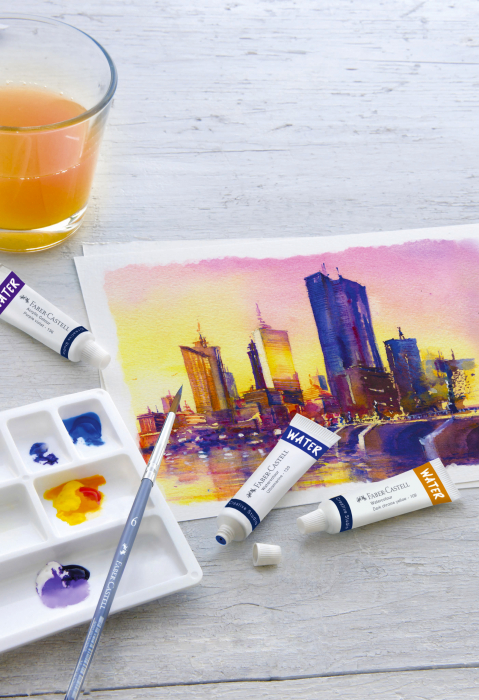 Tempera Acuarele 12 culori  + paleta Faber-Castell [5]