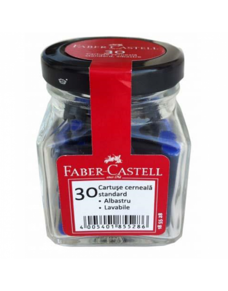 Cartuse Cerneala Mici Albastru 30 buc/borcan Faber-Castell [1]