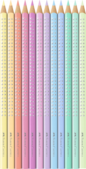 Set 12 Creioane Colorate Pastel Sparkle Faber-Castell [2]