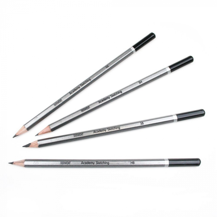 Creioane Grafit 5H-6B, blister, 12 buc/set Derwent Academy [2]