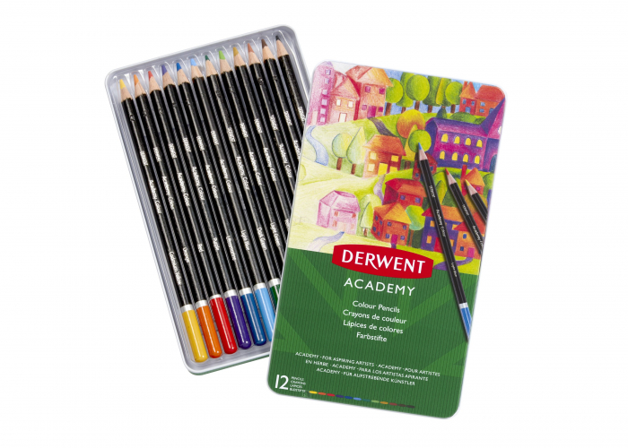 Creioane colorate, 12 buc/set Derwent Academy [3]
