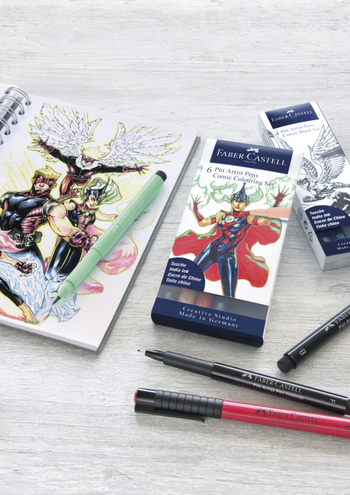 Pitt Artist Pen Set 6 Buc Comic Faber-Castell [2]