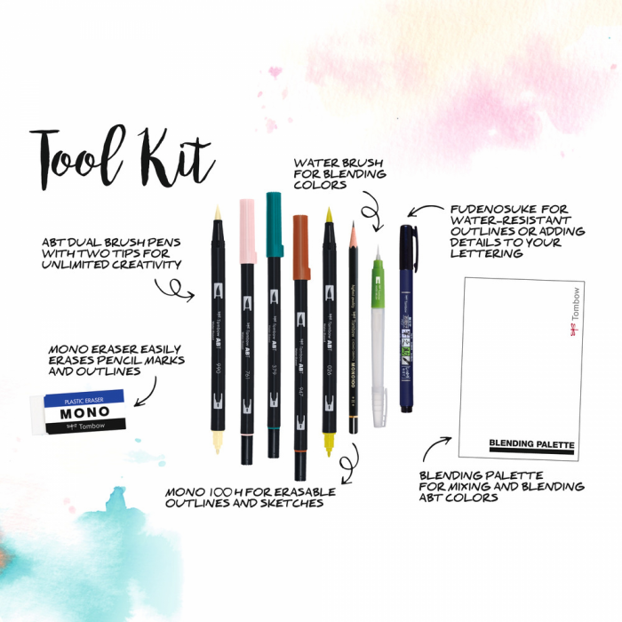 Set Acuarela si Grafica Cozy Times Tombow [2]