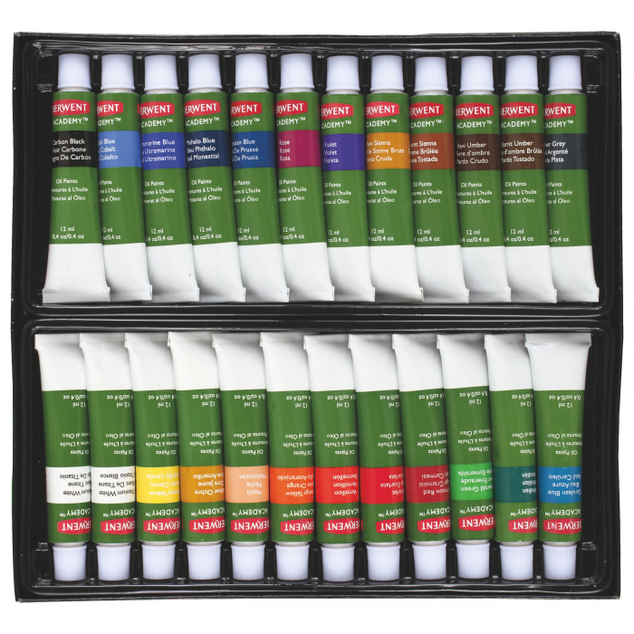 Culori ulei 12 ml, 24 buc/set Derwent Academy [2]