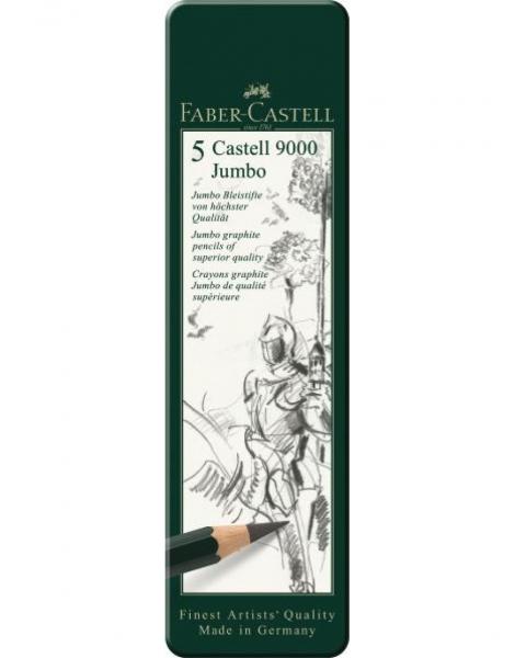 SET 5 BUC GRAFIT CASTELL 9000 JUMBO Faber-Castell [2]