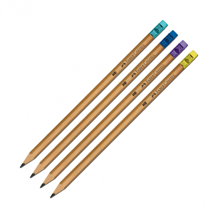 Creion Grafit HB cu Guma Natur Faber-Castell [5]