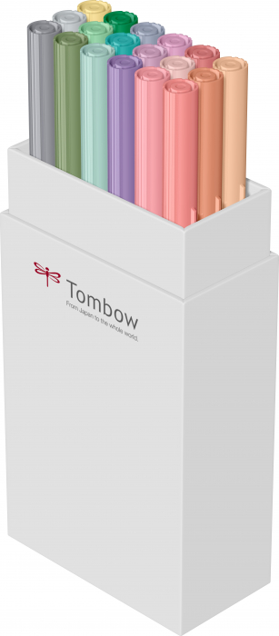 ABT Dual Brush Pen Pastel Colours - set 18 culori Tombow [3]
