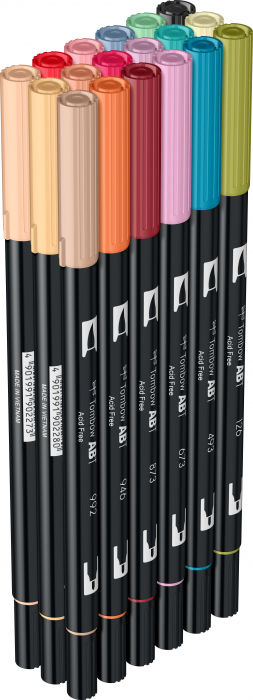 ABT Dual Brush Pen Secundary Colours - set 18 culori Tombow [5]