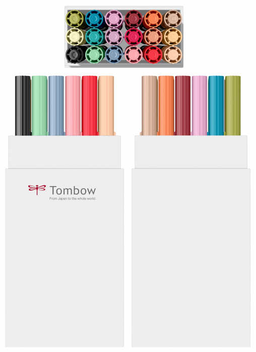 ABT Dual Brush Pen Secundary Colours - set 18 culori Tombow [2]