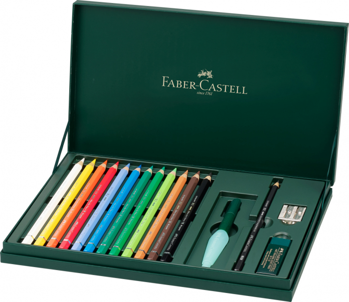 Cutie Cadou 12 Creioane A.Durer Magnus + Creion Grafit+ Accesorii Faber-Castell [2]