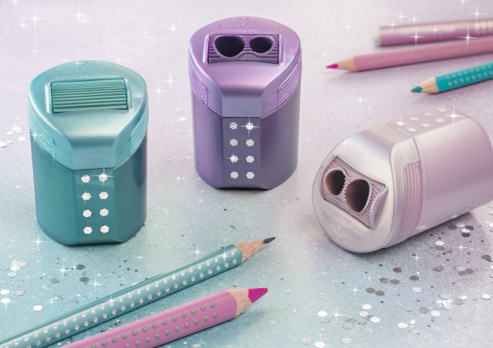 Ascutitoare Dubla ROLL ON Sparkle Pastel, Faber-Castell [6]