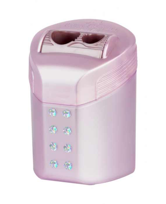 Ascutitoare Dubla ROLL ON Sparkle Pastel, Faber-Castell [3]