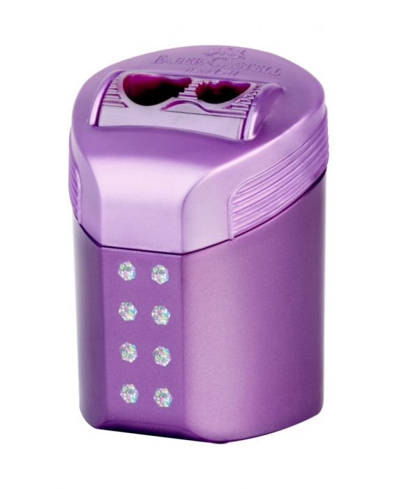 Ascutitoare Dubla ROLL ON Sparkle Pastel, Faber-Castell [2]