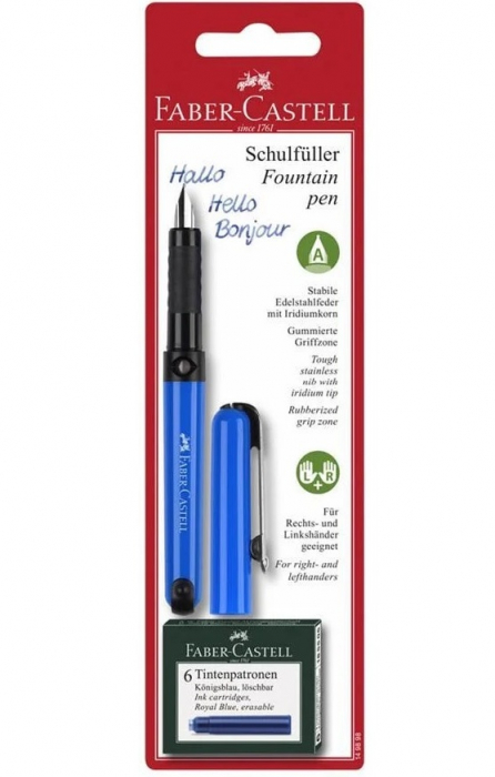 Blister Stilou Scolar Vario si 6 Cartuse, Faber-Castell [3]