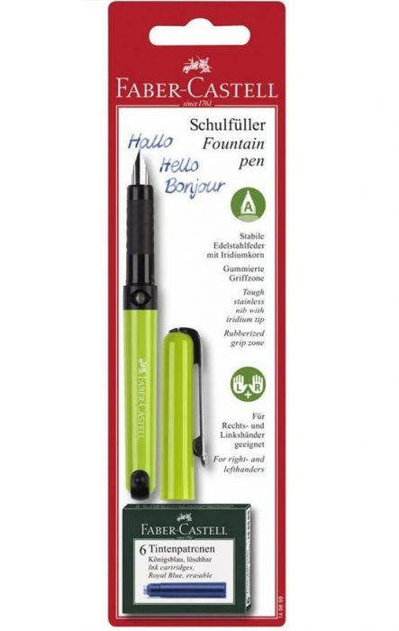 Blister Stilou Scolar Vario si 6 Cartuse, Faber-Castell [4]