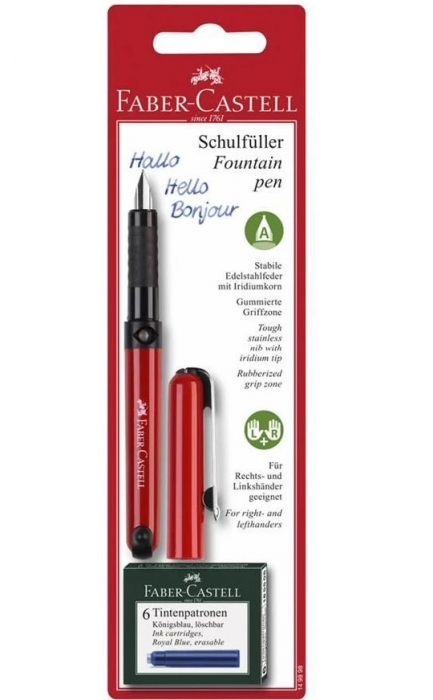 Blister Stilou Scolar Vario si 6 Cartuse, Faber-Castell [5]