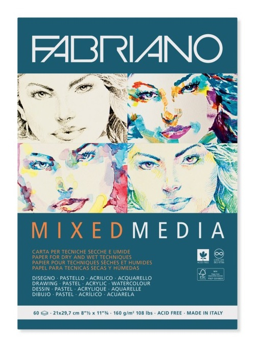 Bloc desen Mix Media, A4, fara spira, Fabriano [1]