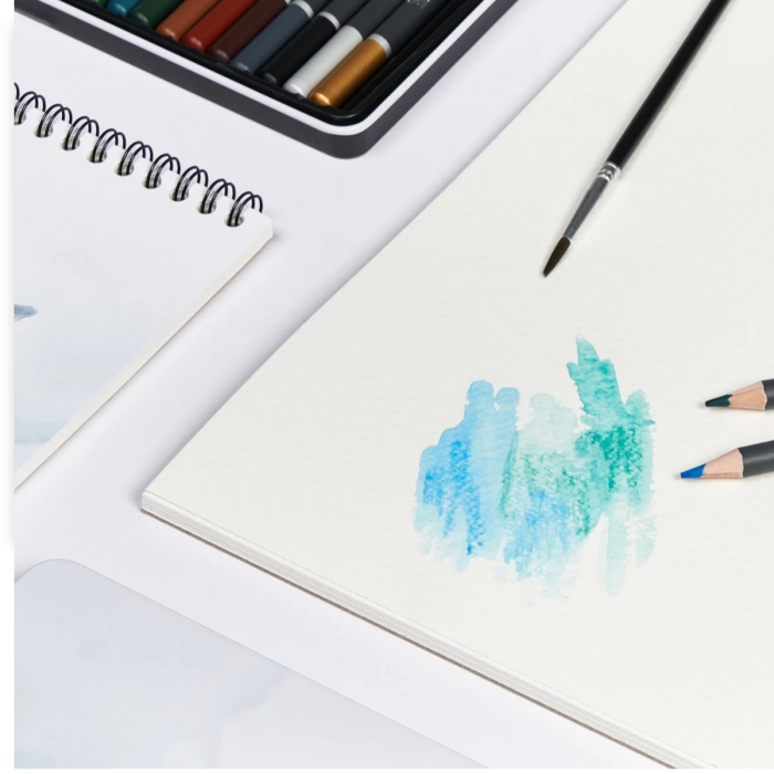 Bloc desen Watercolour A4, 20 file, hartie 300g/mp, colectia Artistic, Oxford [3]