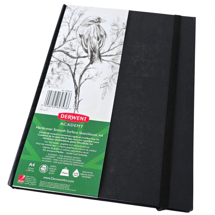 Caiet Spira pt Schite si Desen A4 128F 135gr Academy, Derwent [9]