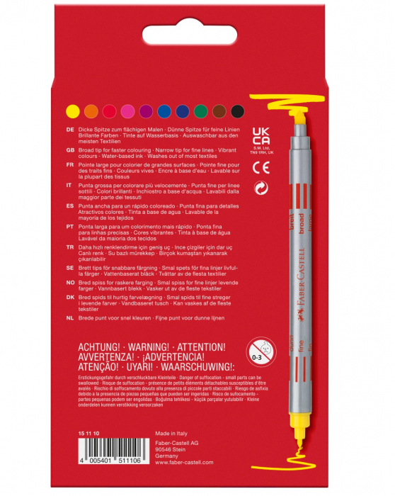 Carioca 10 Culori 2 Capete Faber-Castell [2]