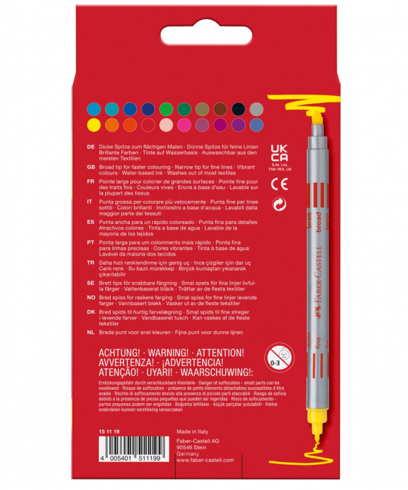 Carioca 20 Culori 2 Capete Faber-Castell [2]