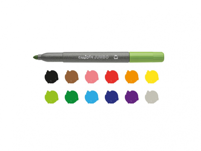 Set 6 culori Carioci Jumbo EcoFamily, Carioca [3]